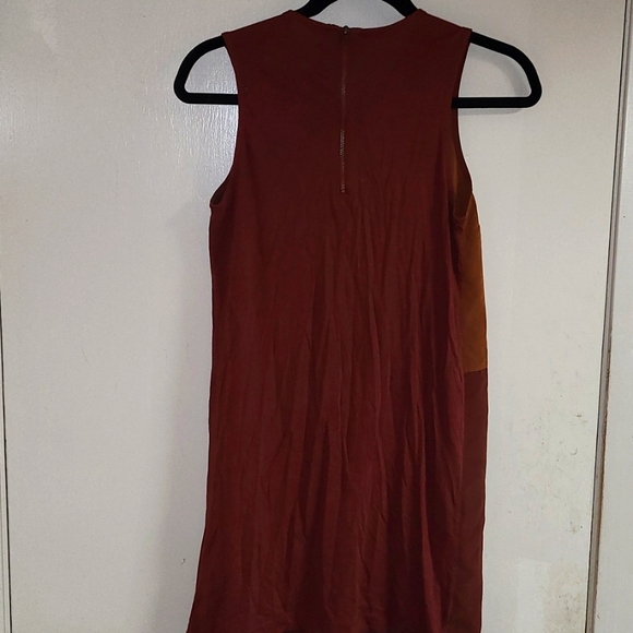 zara sleeveless basic T-shirt color block  dress - Picture 3 of 3